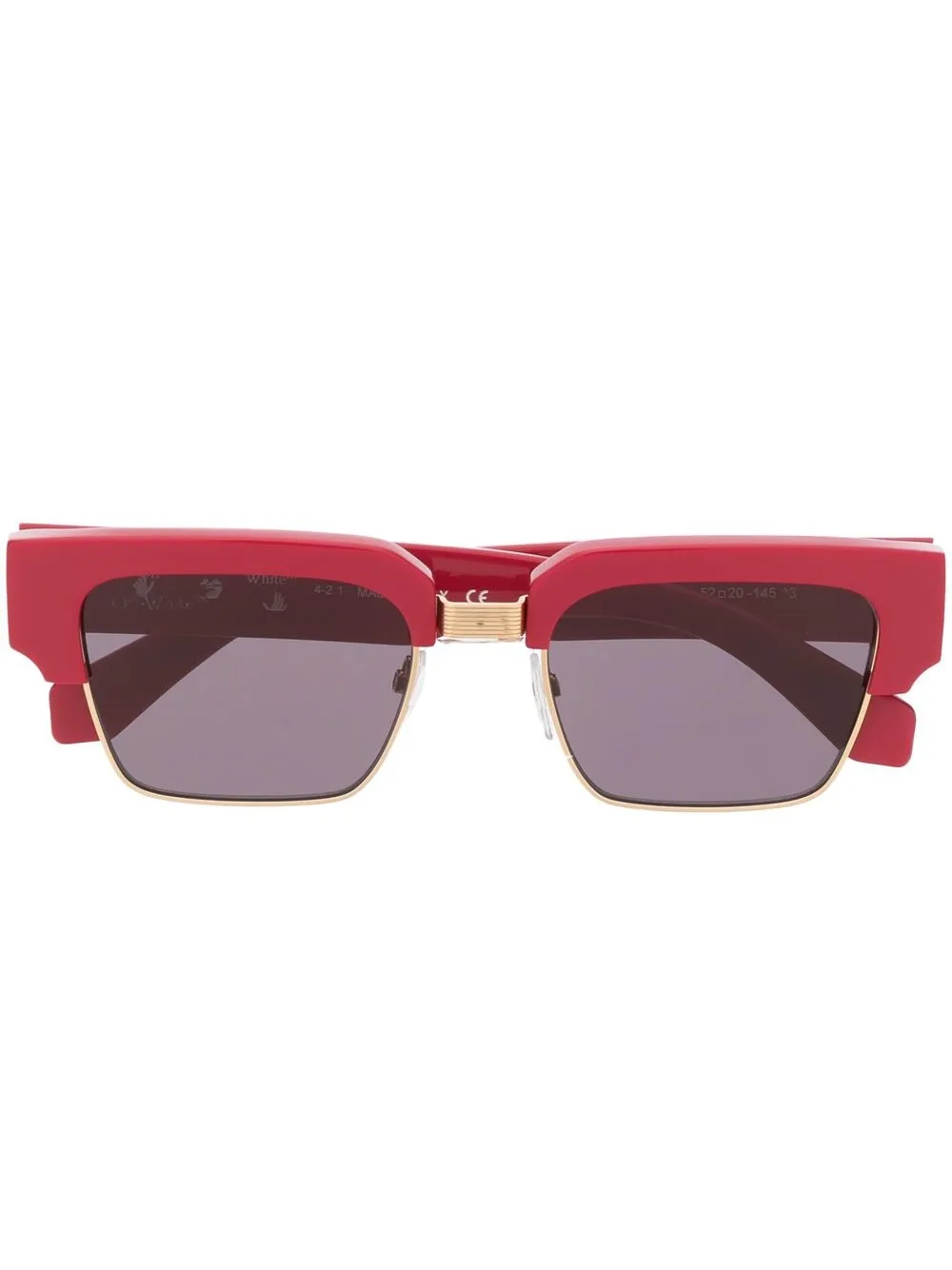 

Off-White lentes de sol Washington - Rojo