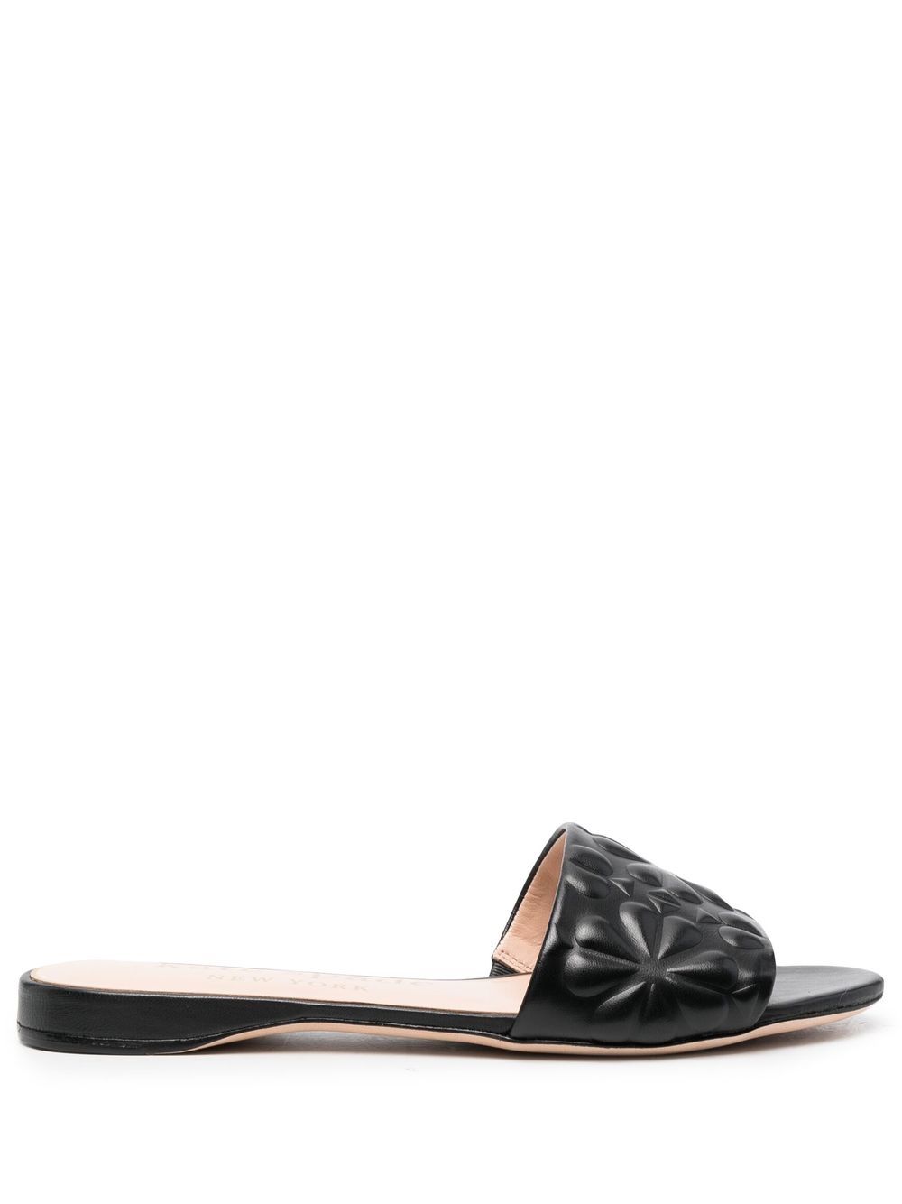 

Kate Spade sandalias Emmie con relieve floral - Negro