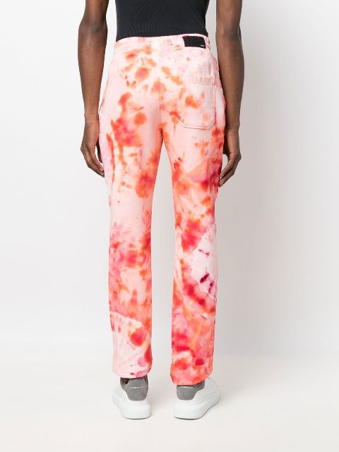 pink tie dye track pants