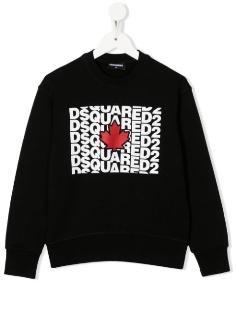 Dsquared2 Kids Sweater met esdoornbladprint
