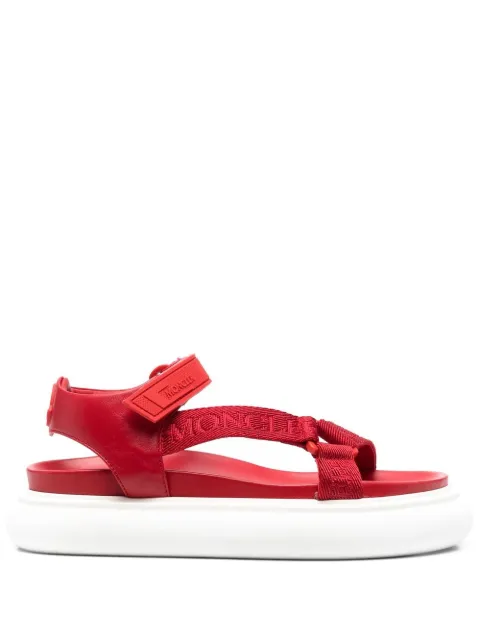 Moncler multi-strap flatform sandal