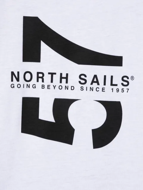 North Sails Kids two-tone logo-print T-shirt - Farfetch