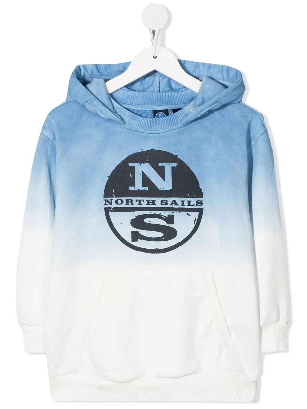 

North Sails Kids ombré logo-print hoodie - Blue