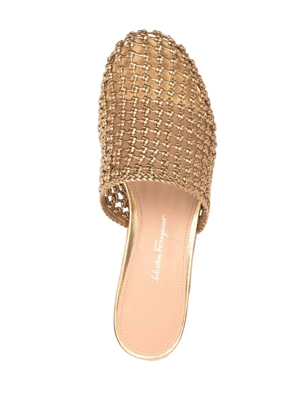 サンダル・ミュール Ferragamo Ellas Caged Mules Ferragamo Ellas Knotted Leather Mules Green (Women's