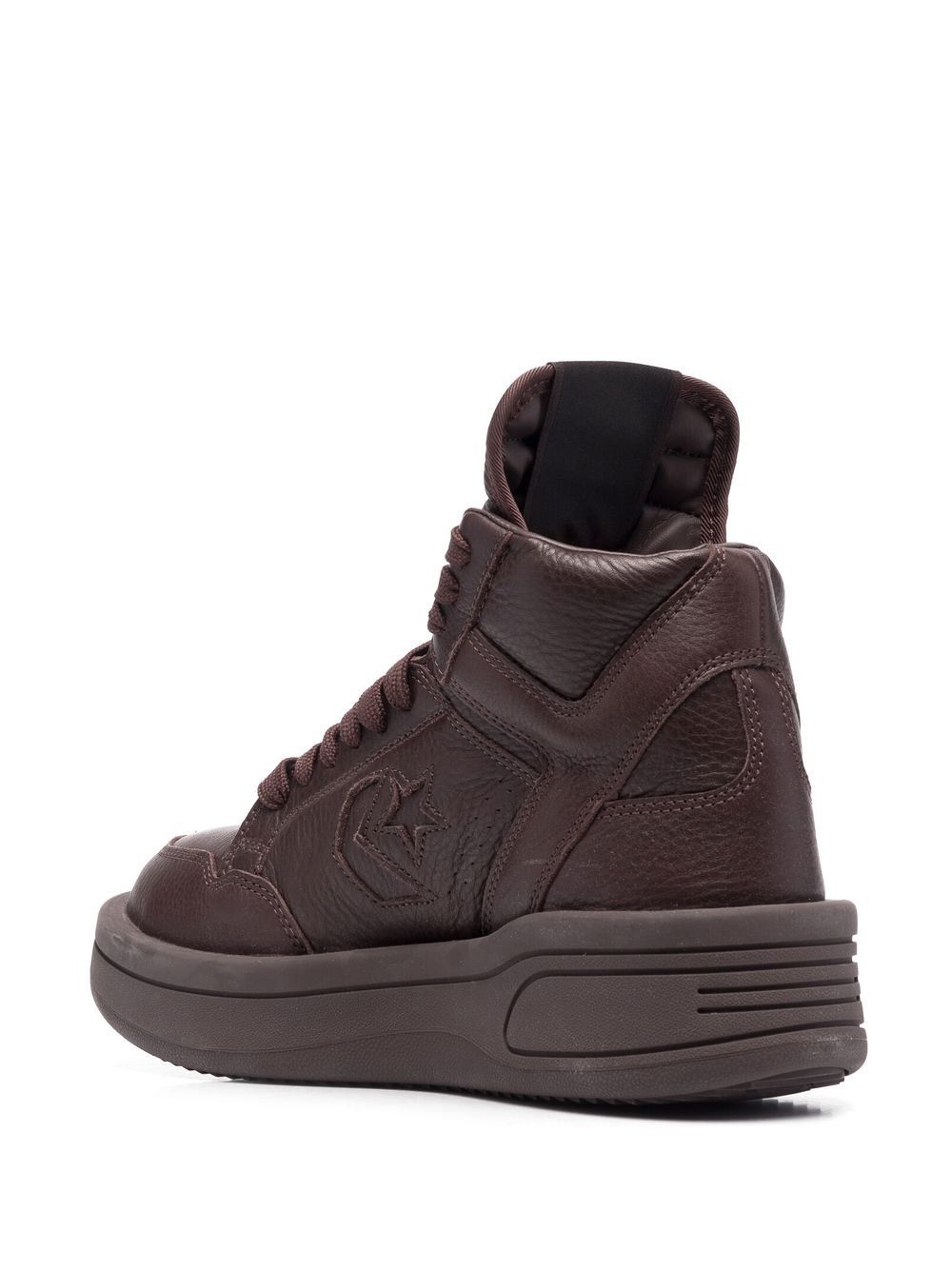 Shop Rick Owens Drkshdw X Converse High-top Sneakers In Brown