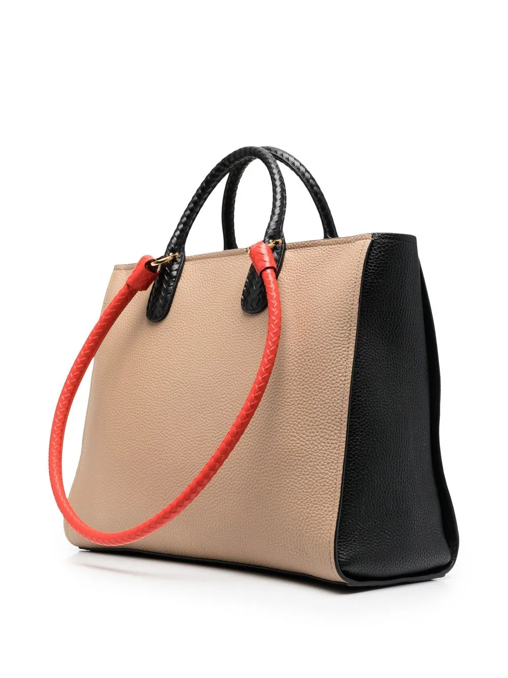 Ferragamo Gancio leren shopper Beige
