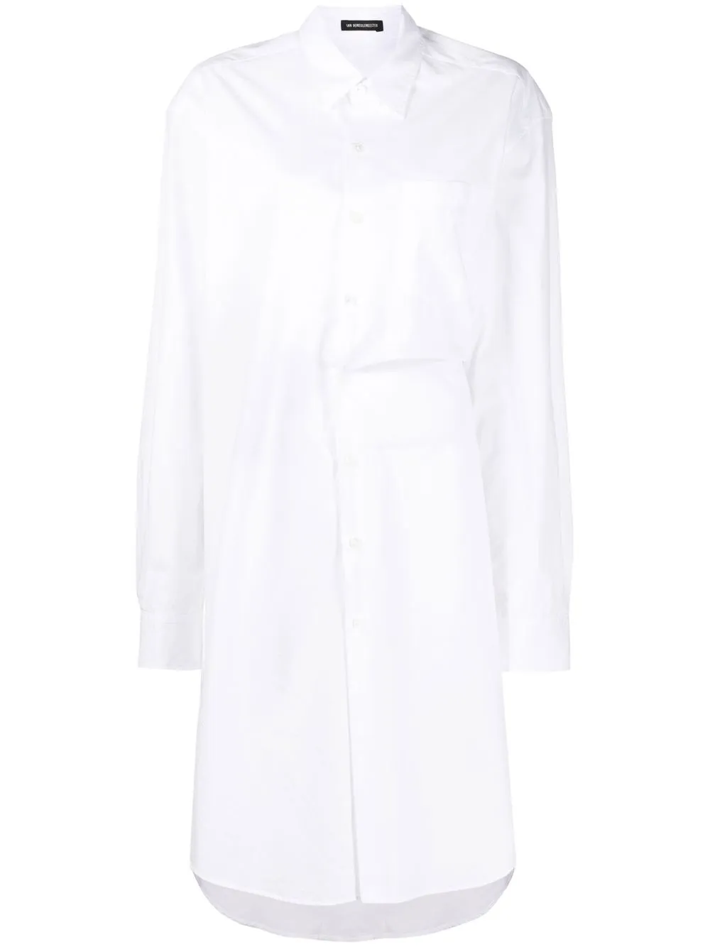 

Ann Demeulemeester tied-waist cotton tunic - White