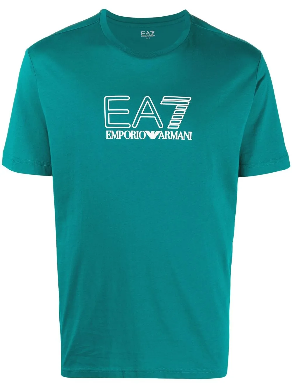 

Ea7 Emporio Armani logo-print cotton T-shirt - Green