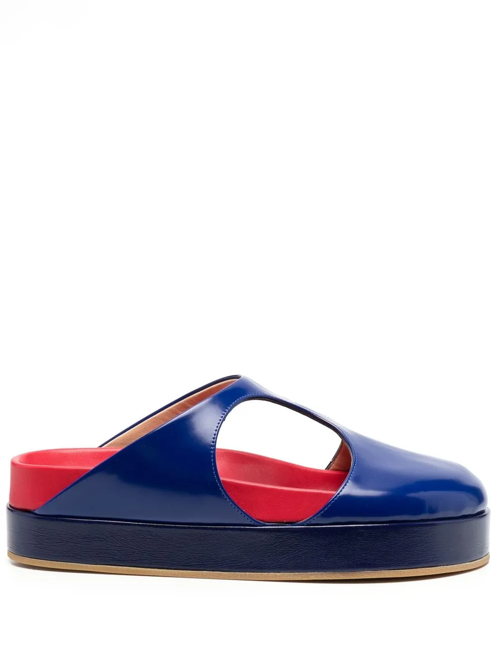 

Angelo Figus mules con aberturas - Azul