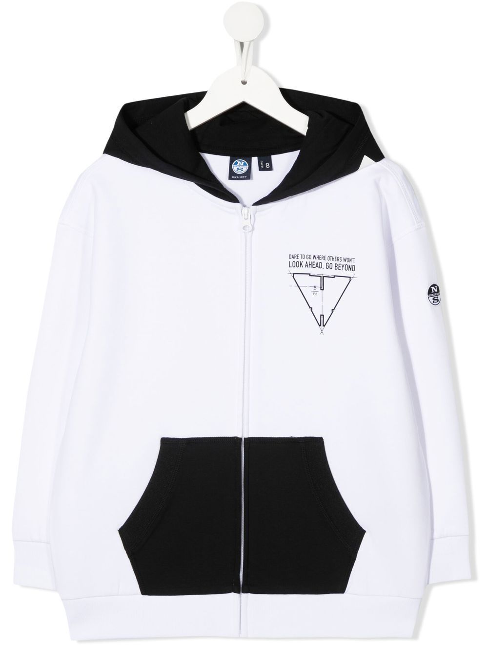 NORTH SAILS TWO-TONE ZIP-UP HOODIE