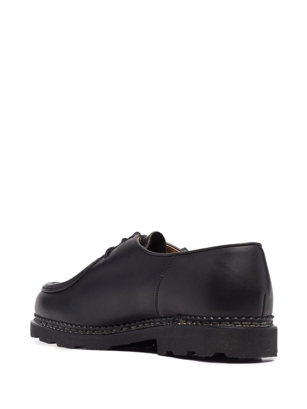 Shop Paraboot Michael Leather Derby Shoes In Black