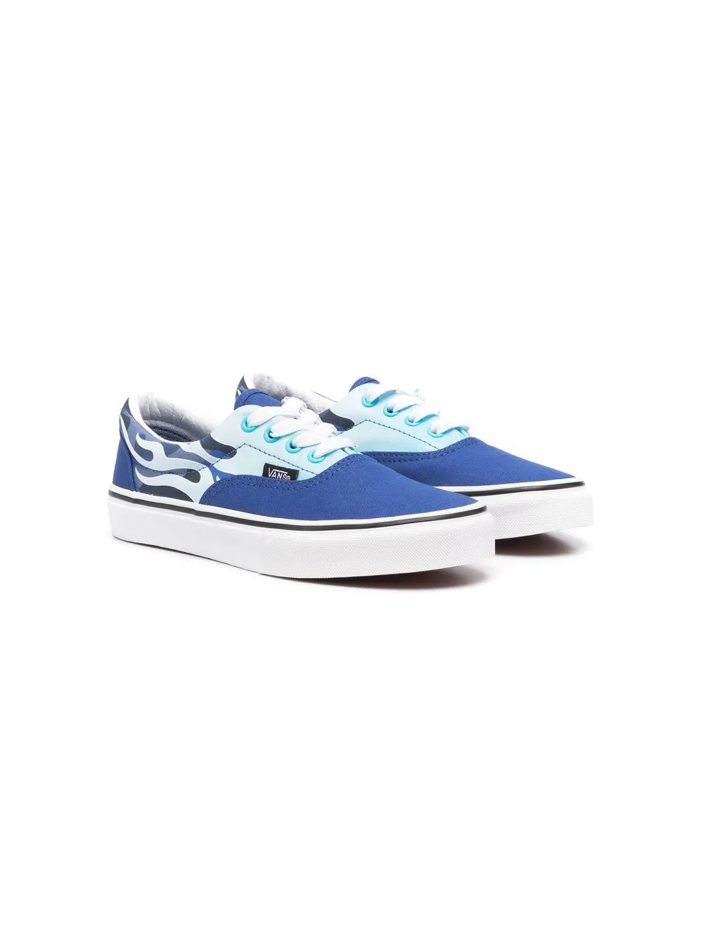 

Vans Kids tenis bajos Camo-Flame - Azul