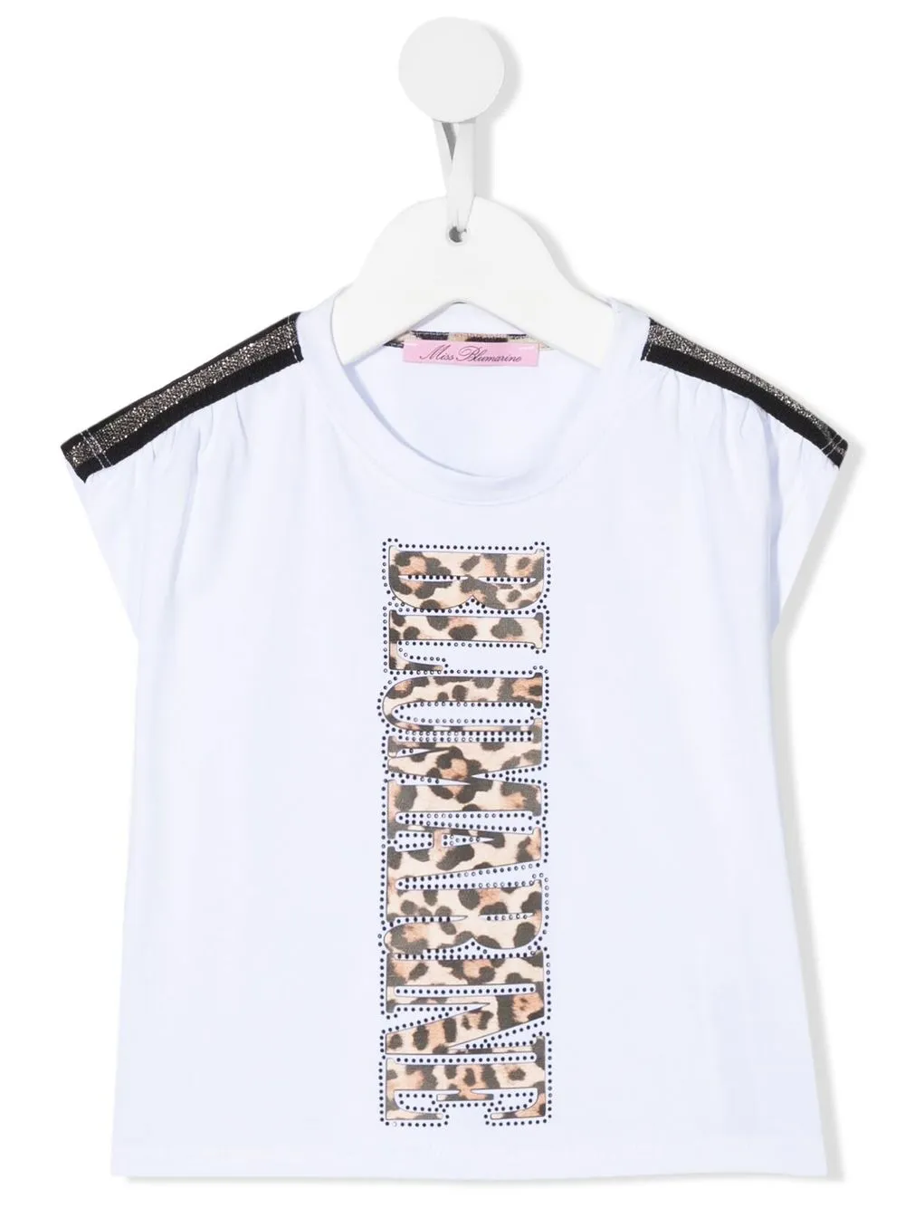 

Miss Blumarine playera con logo estampado - Blanco