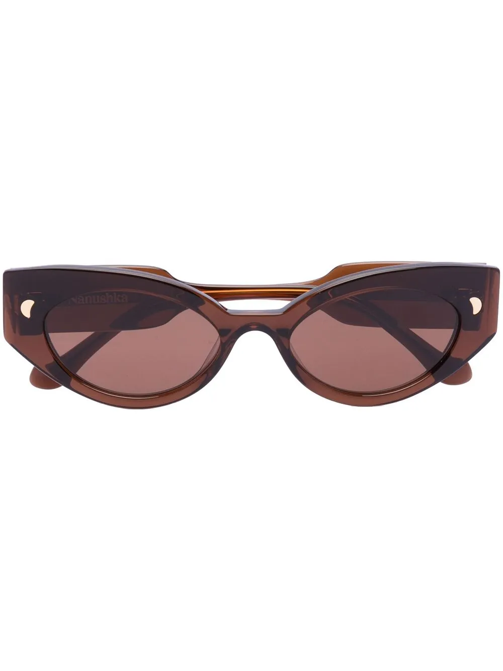 

Nanushka Azalea cat-eye sunglasses - Brown