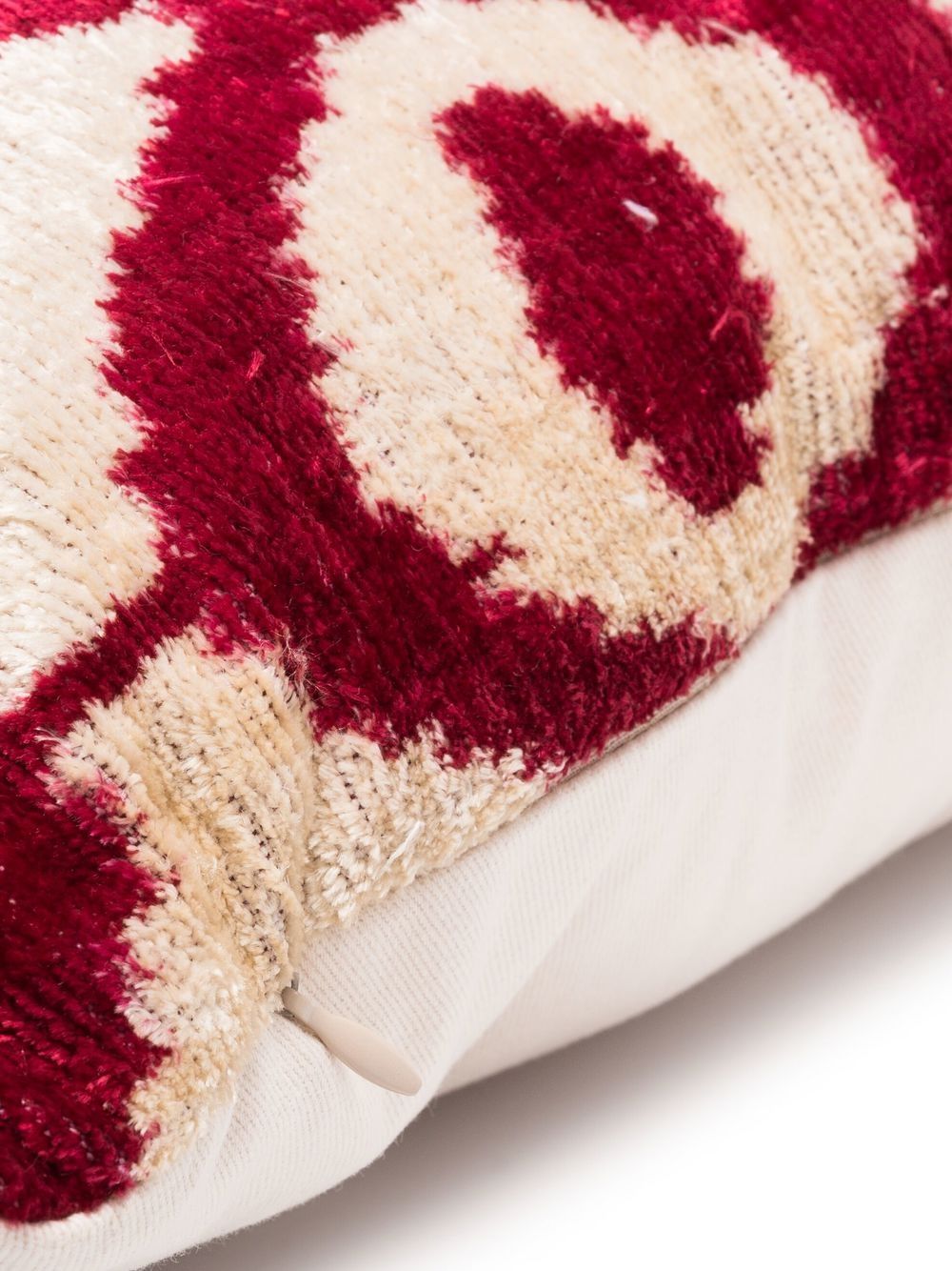 Image 2 of Les-Ottomans geometric-patterned velvet cushion