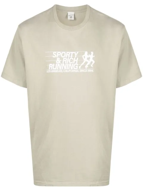 Sporty & Rich logo-print cotton T-shirt