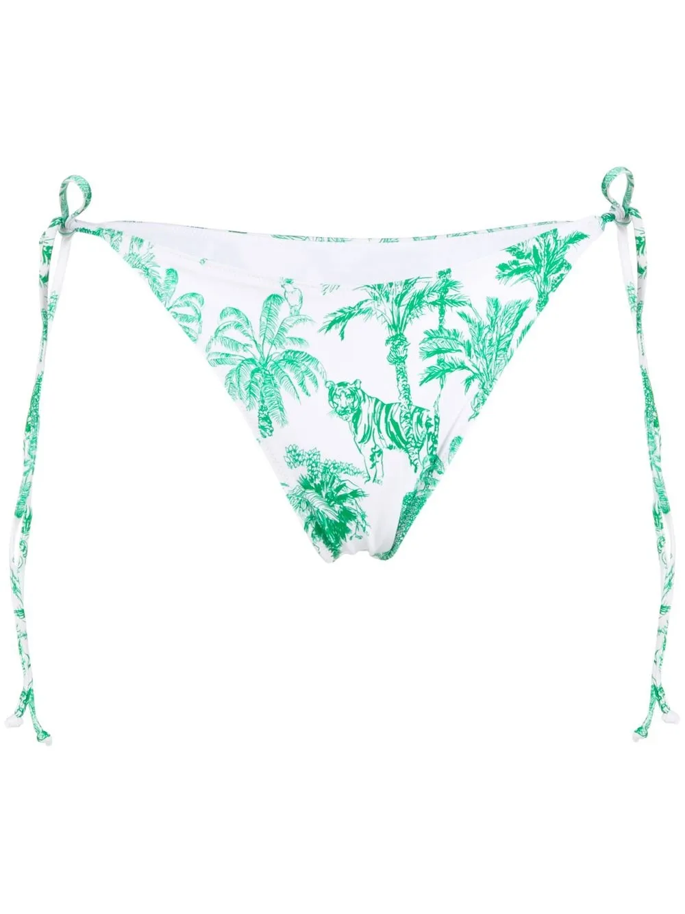 

MC2 Saint Barth bikini bottom con lazo lateral - Blanco