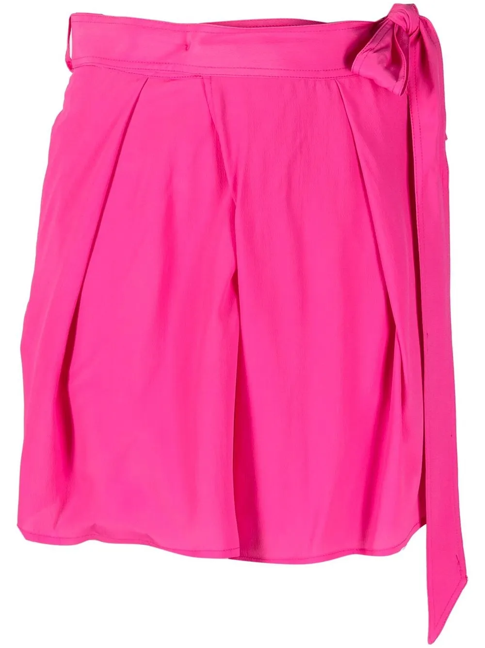 

Merci high-waisted side-tie shorts - Pink