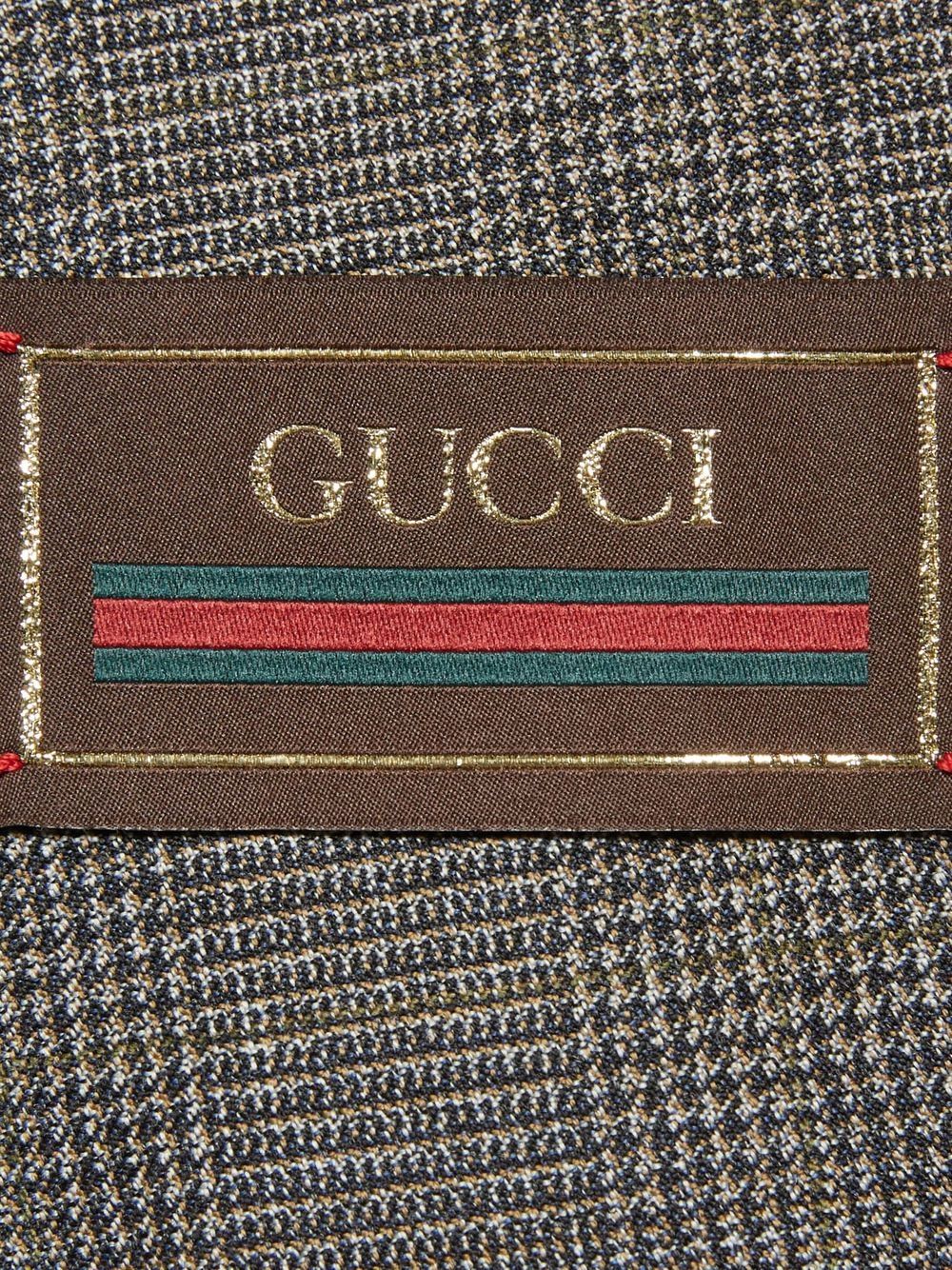 Gucci logo-patch double-breasted Blazer - Farfetch