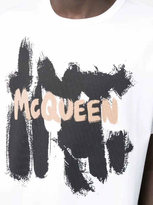 【希少】ALEXANDER MCQUEEN ミレニアム刺繍Tシャツ 希少】ALEXANDER MCQUEEN ミレニアム刺繍Tシャツ