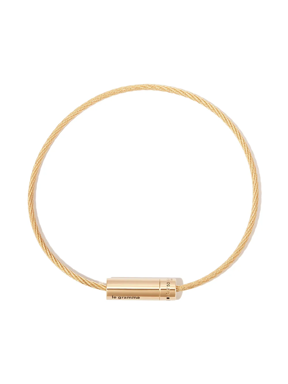 

Le Gramme 18kt yellow gold Cable 9g bracelet