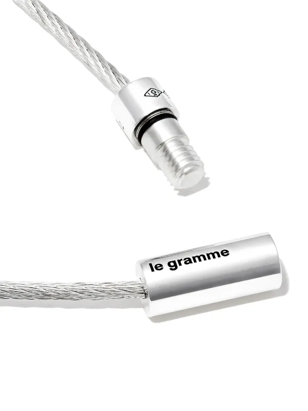 Le Gramme Le 7g Polished Cable Bracelet | Silver | FARFETCH JO