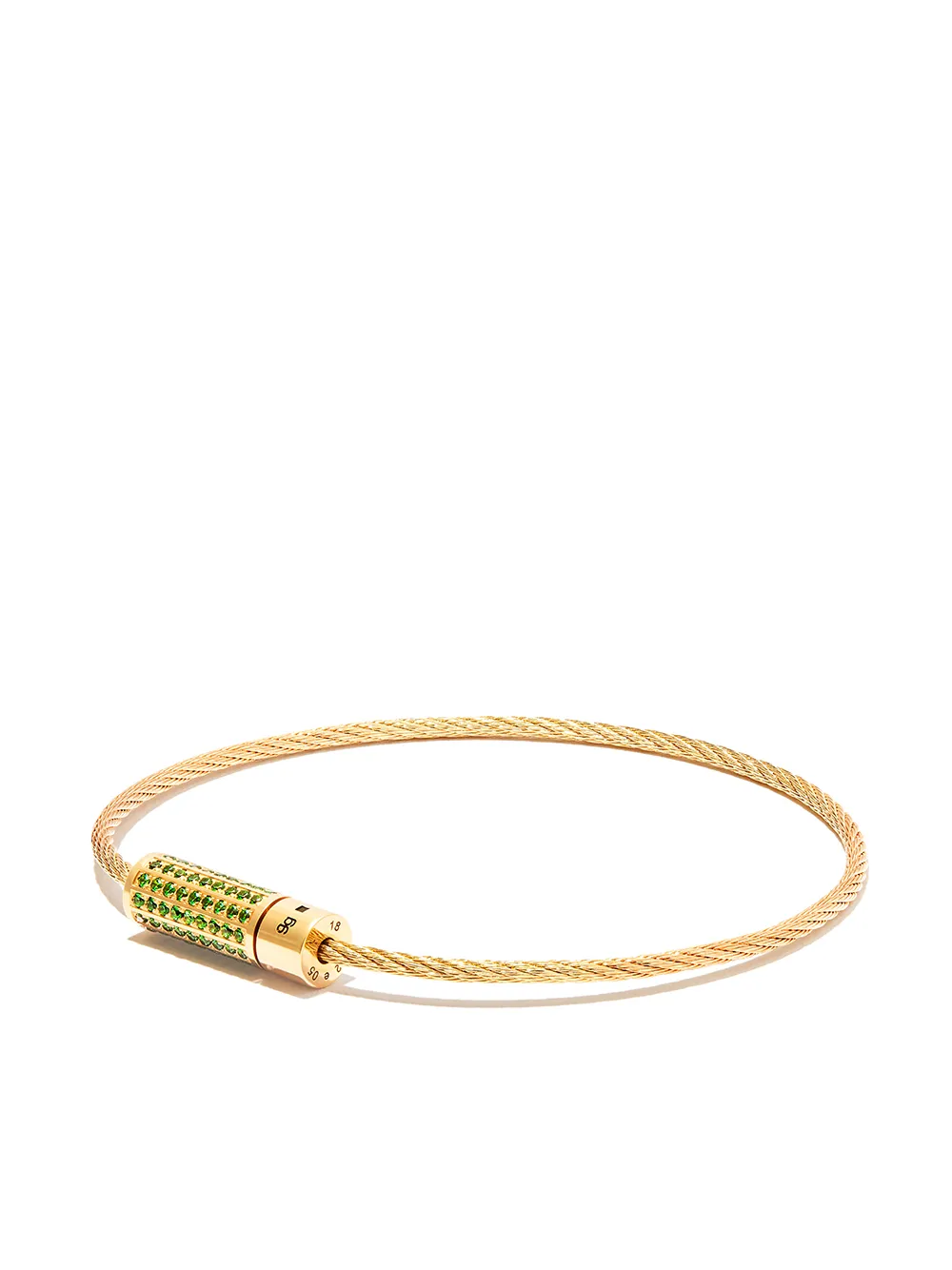 

Le Gramme pulsera Cable en oro amarillo de 9kt con tsavorita - Dorado