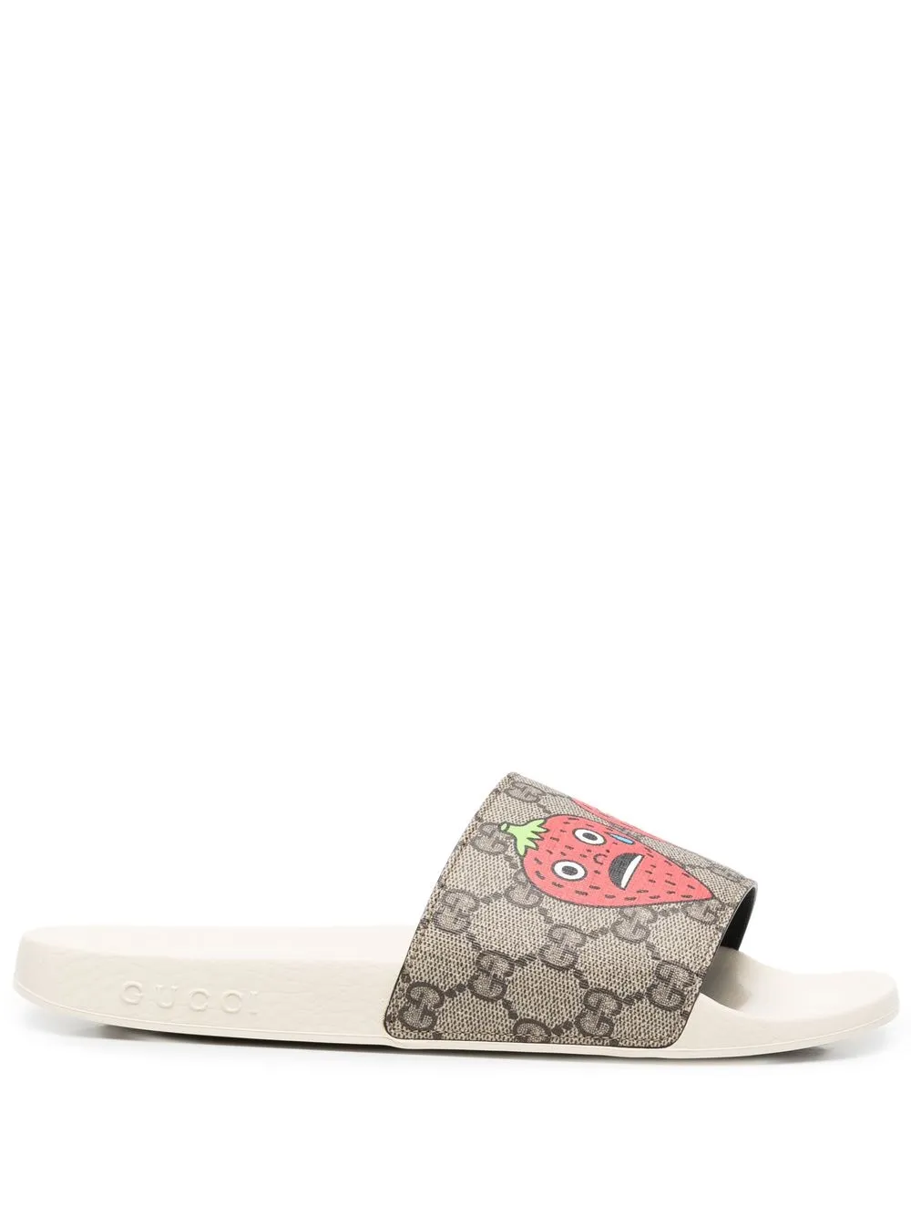 

Gucci logo-print open-toe slides - Neutrals