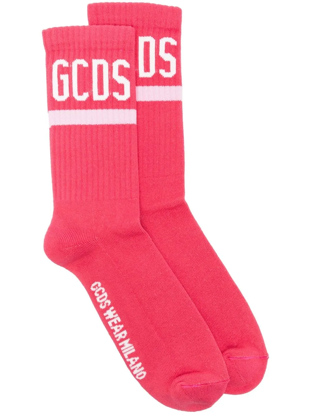 

Gcds calcetines con logo estampado - Rosado