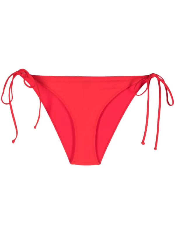 試着のみ 極美品 ganni 水着 GANNI サイドタイ ビキニボトム | レッド | FARFETCH JP