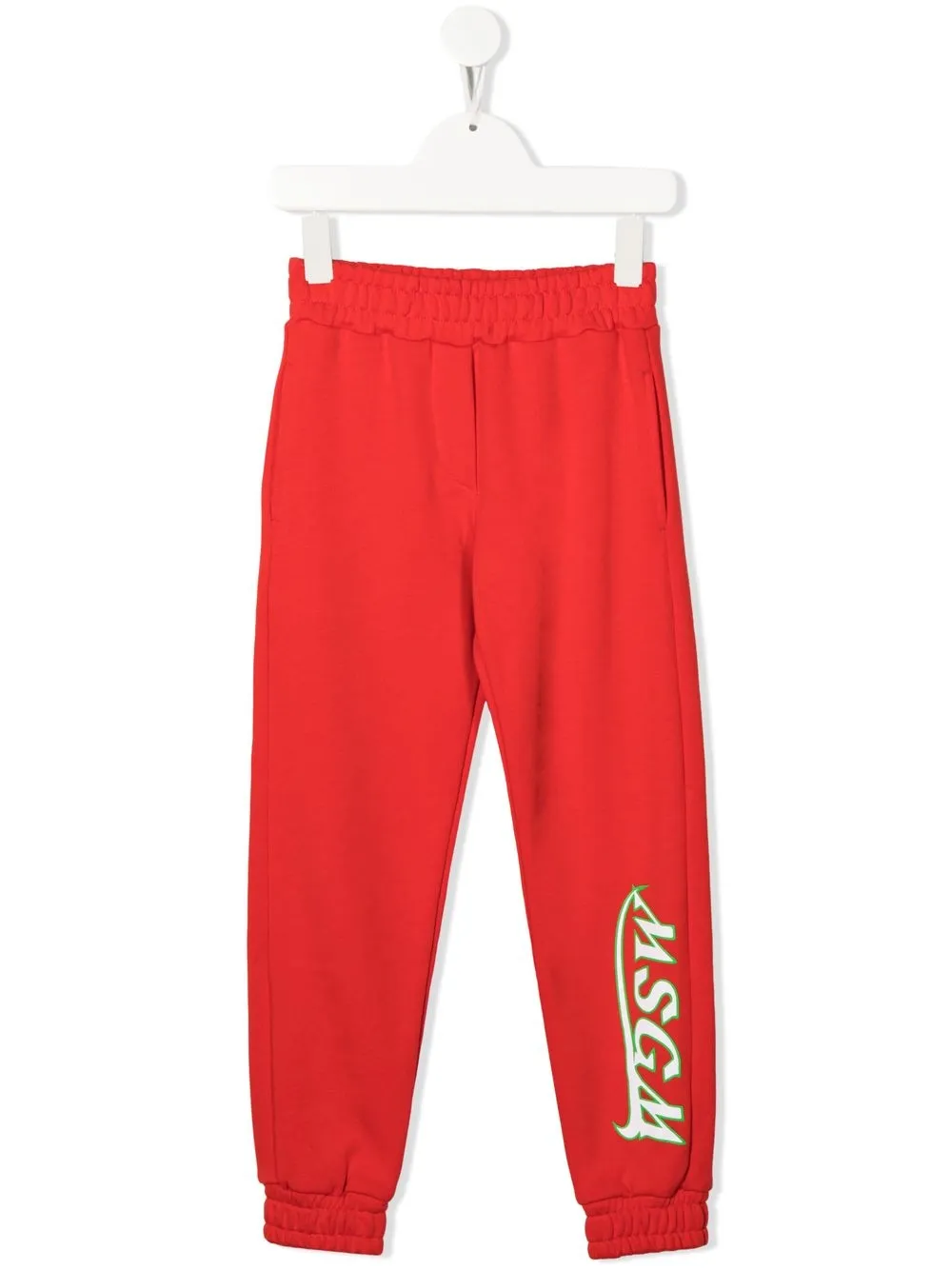 

MSGM Kids pants con logo estampado - Rojo