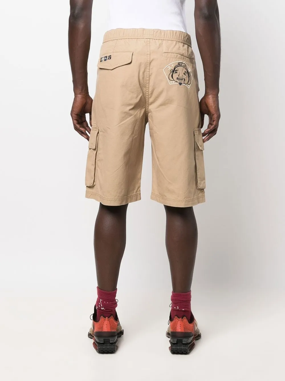 evisu logo刺绣工装短裤 图 4