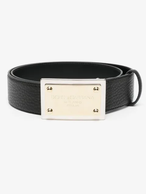 Dolce & Gabbana buckled leather belt