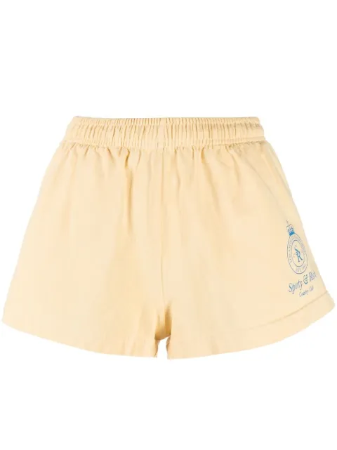 Sporty & Rich logo track shorts