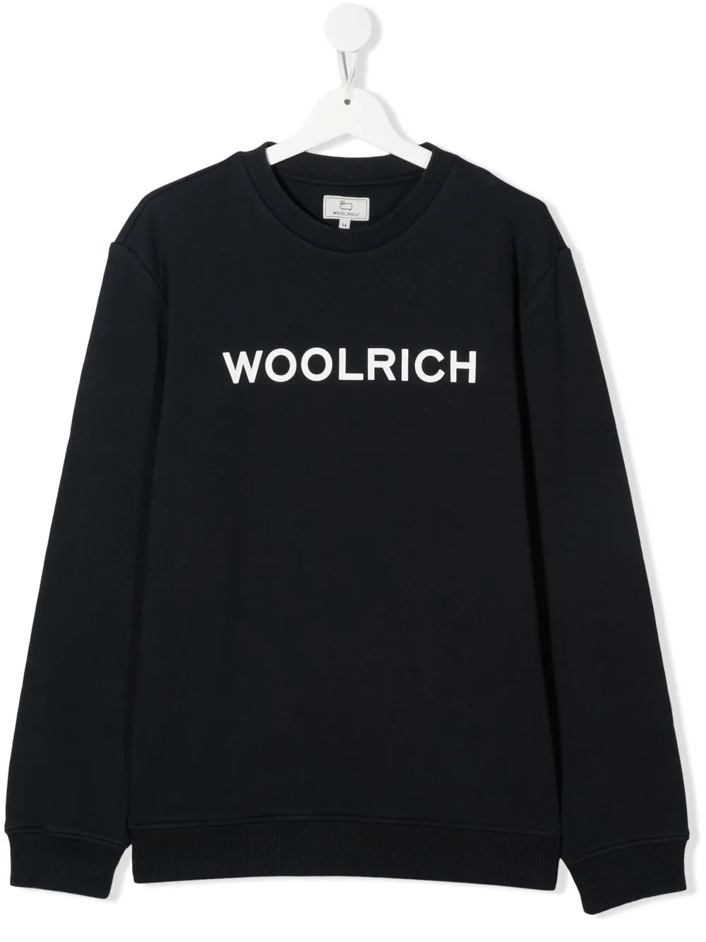 

Woolrich Kids sudadera con cuello redondo y logo - Azul