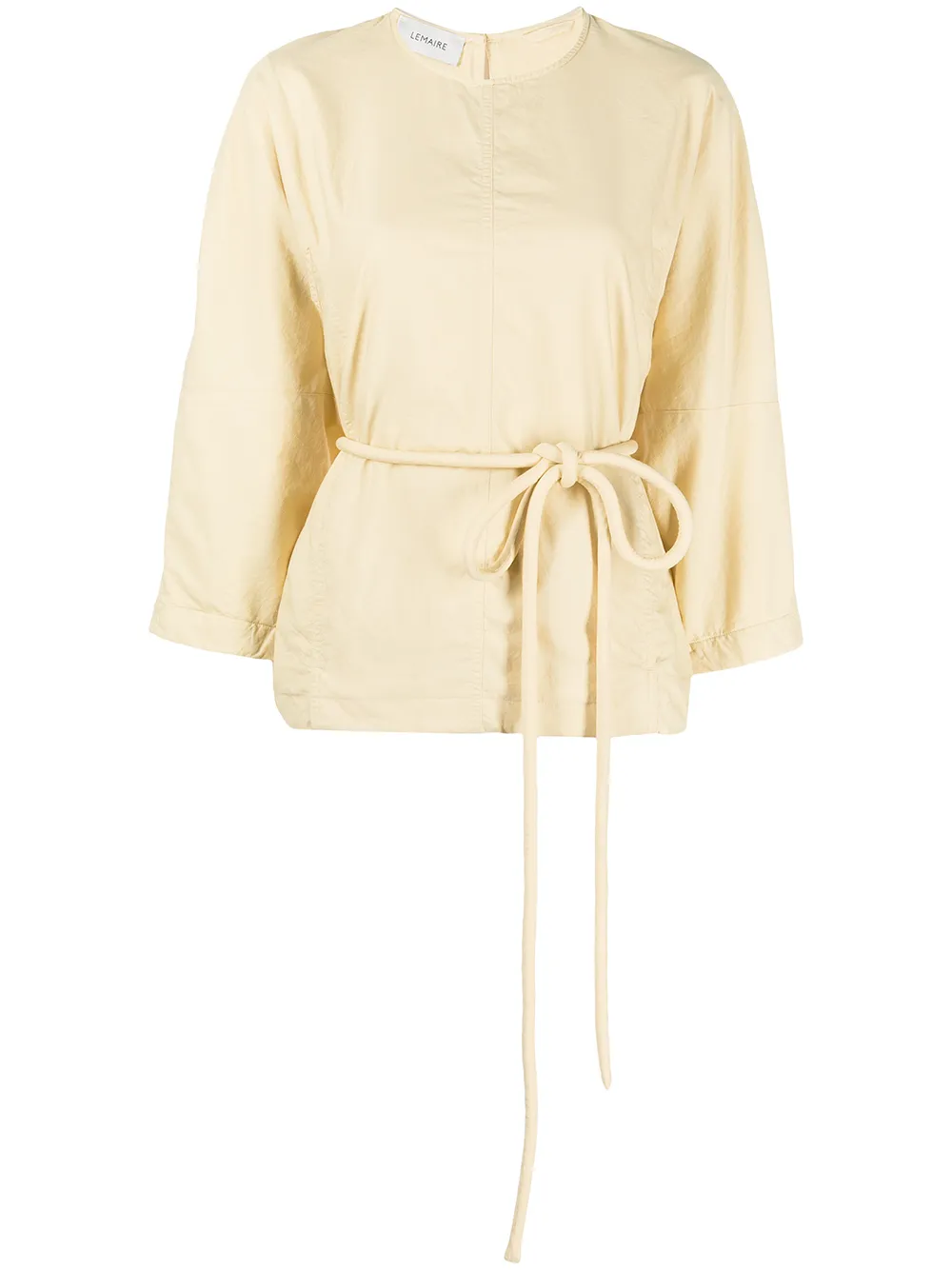 

Lemaire belted cotton blouse - Yellow