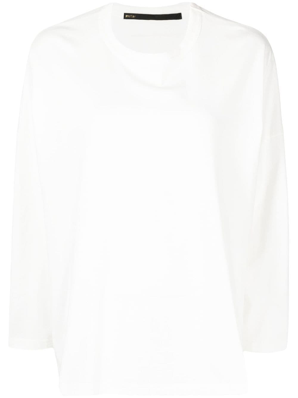 drop-shoulder cotton sweatshirt