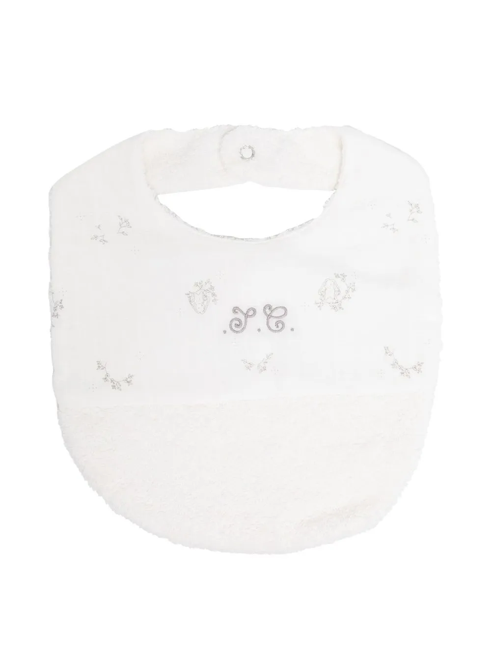 

Tartine Et Chocolat embroidered-logo cotton bib - White