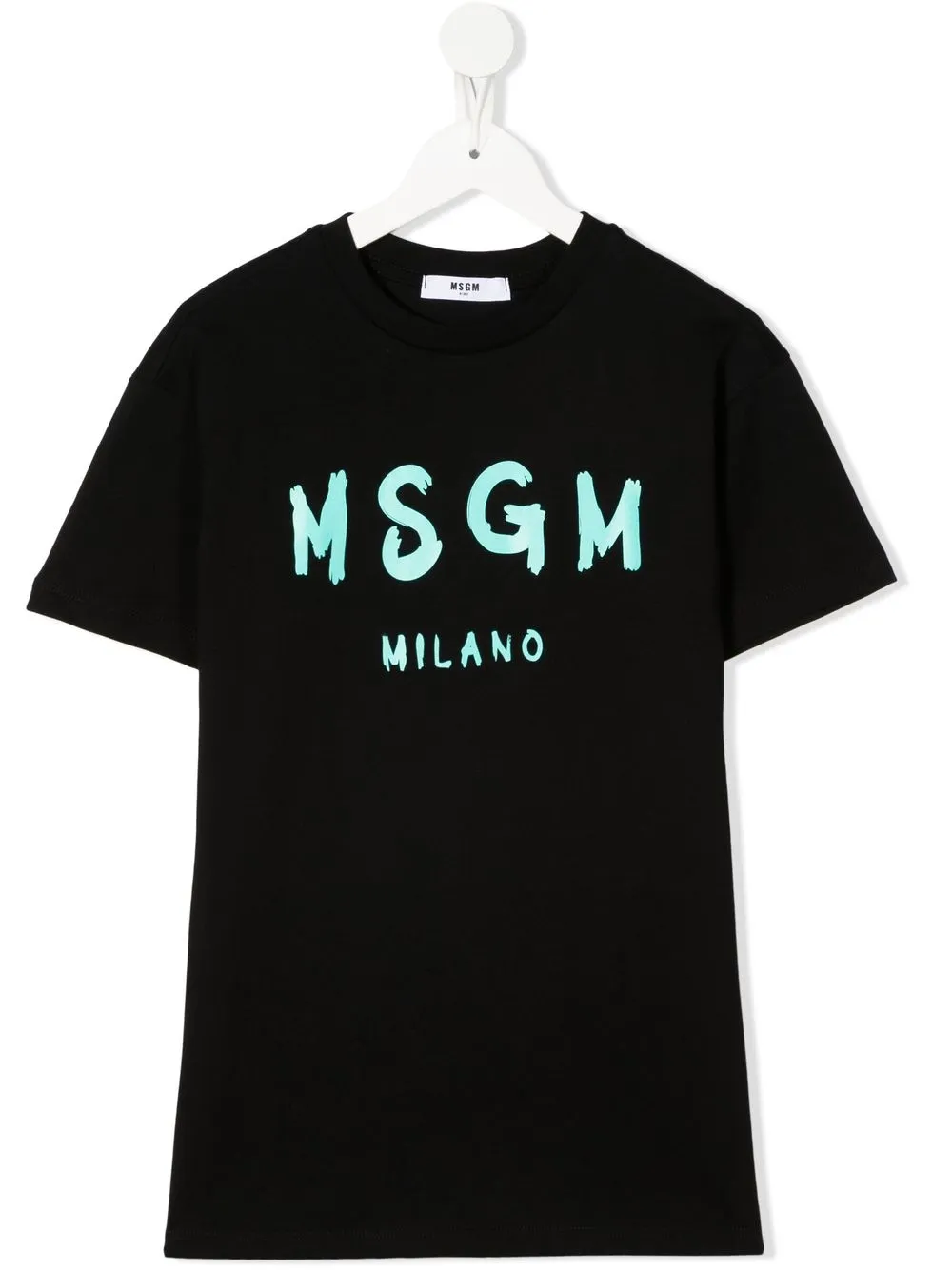 

MSGM Kids playera con logo estampado - Negro