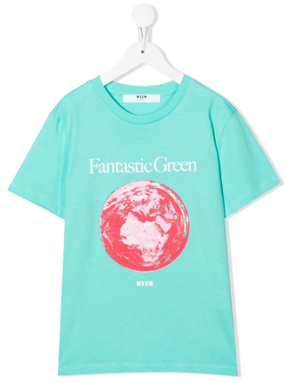 

MSGM Kids playera con estampado gráfico - Azul