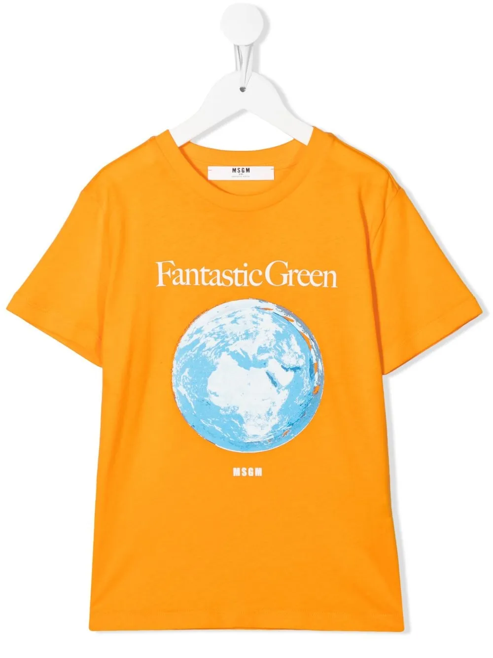 

MSGM Kids playera con estampado gráfico - Naranja