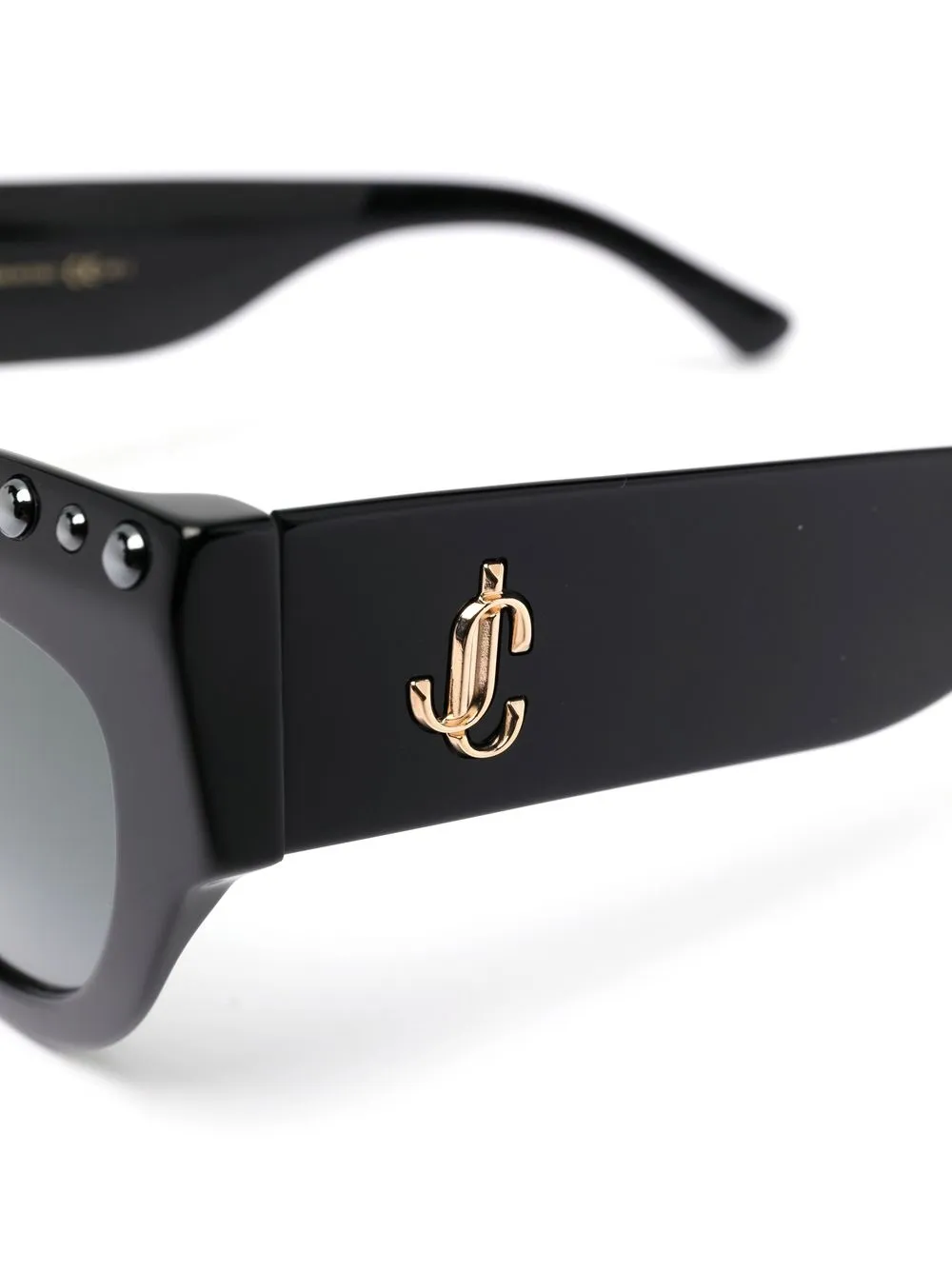 Jimmy Choo Eyewear Zonnebril met cat-eye montuur Zwart