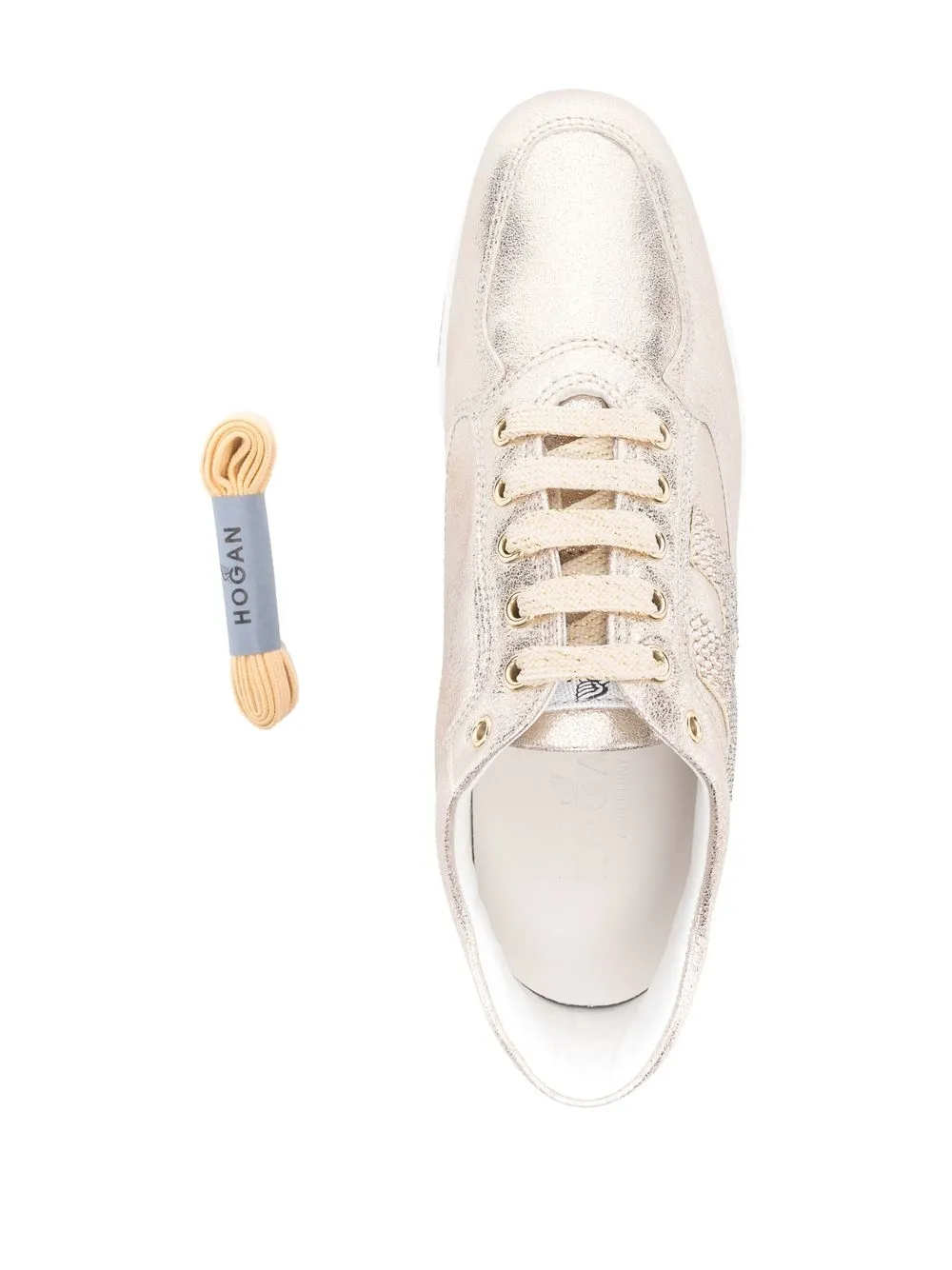Hogan Interactive Metallic Low-top Sneakers In Neutrals