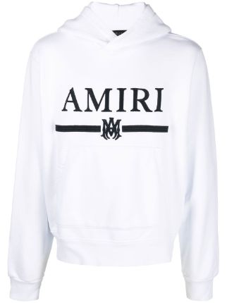 AMIRI logo-print long-sleeve Hoodie - Farfetch