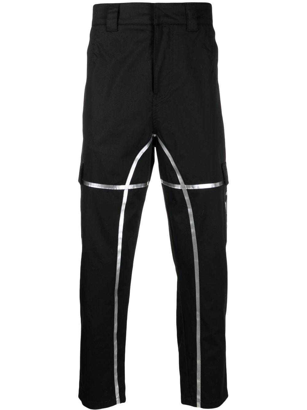 Shop Ferrari Panelled Tapered Trousers In Black