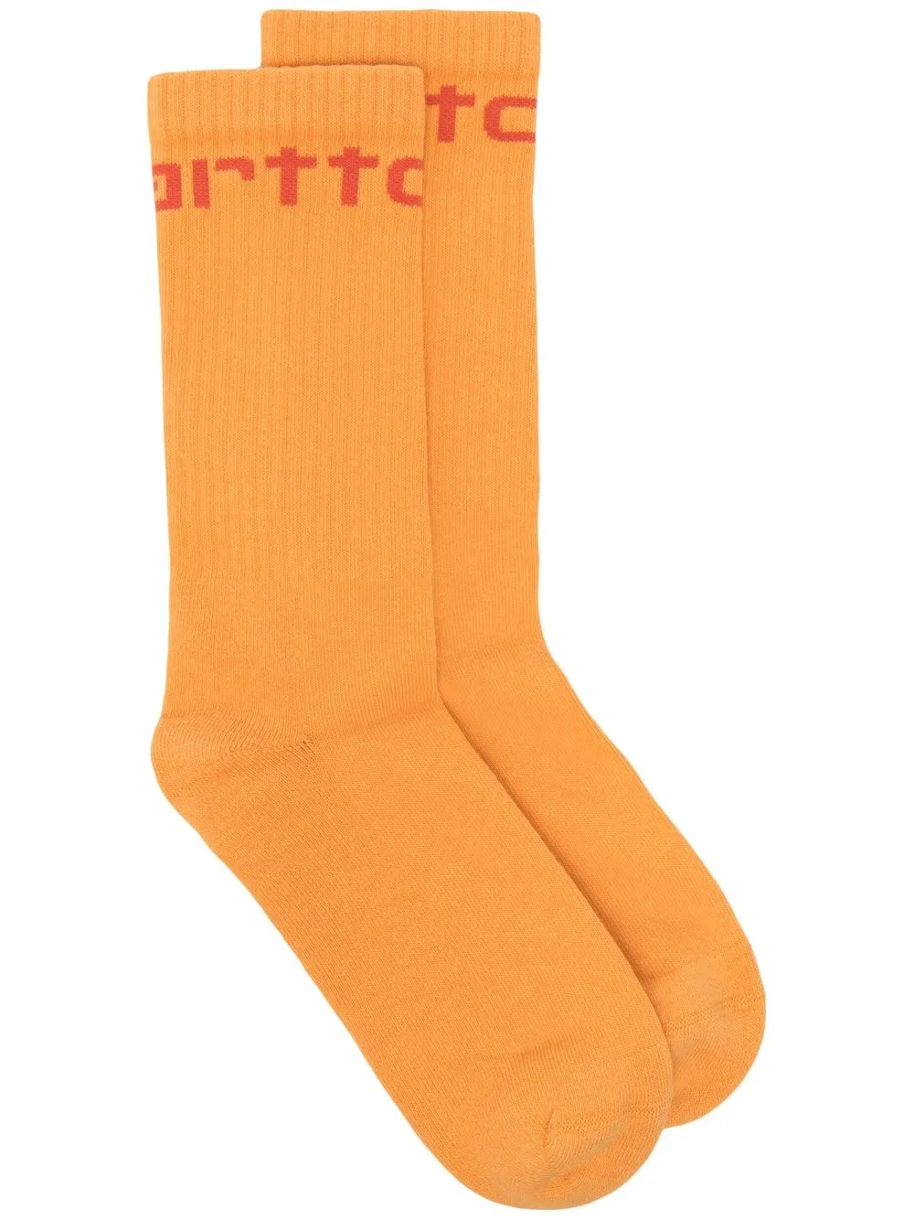 

Carhartt WIP logo-intarsia socks - Yellow