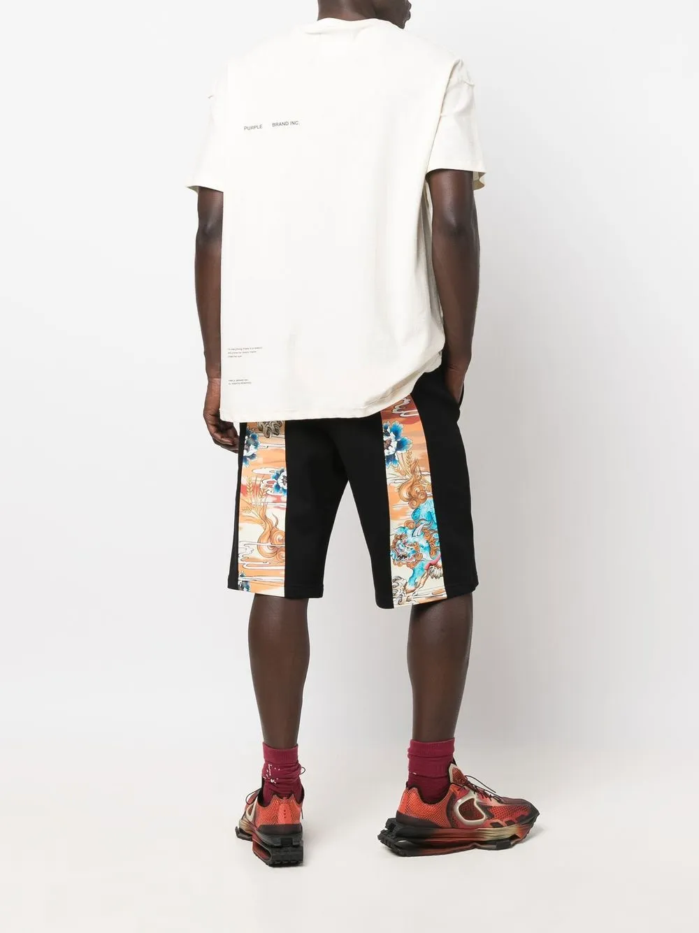 graphic track shorts