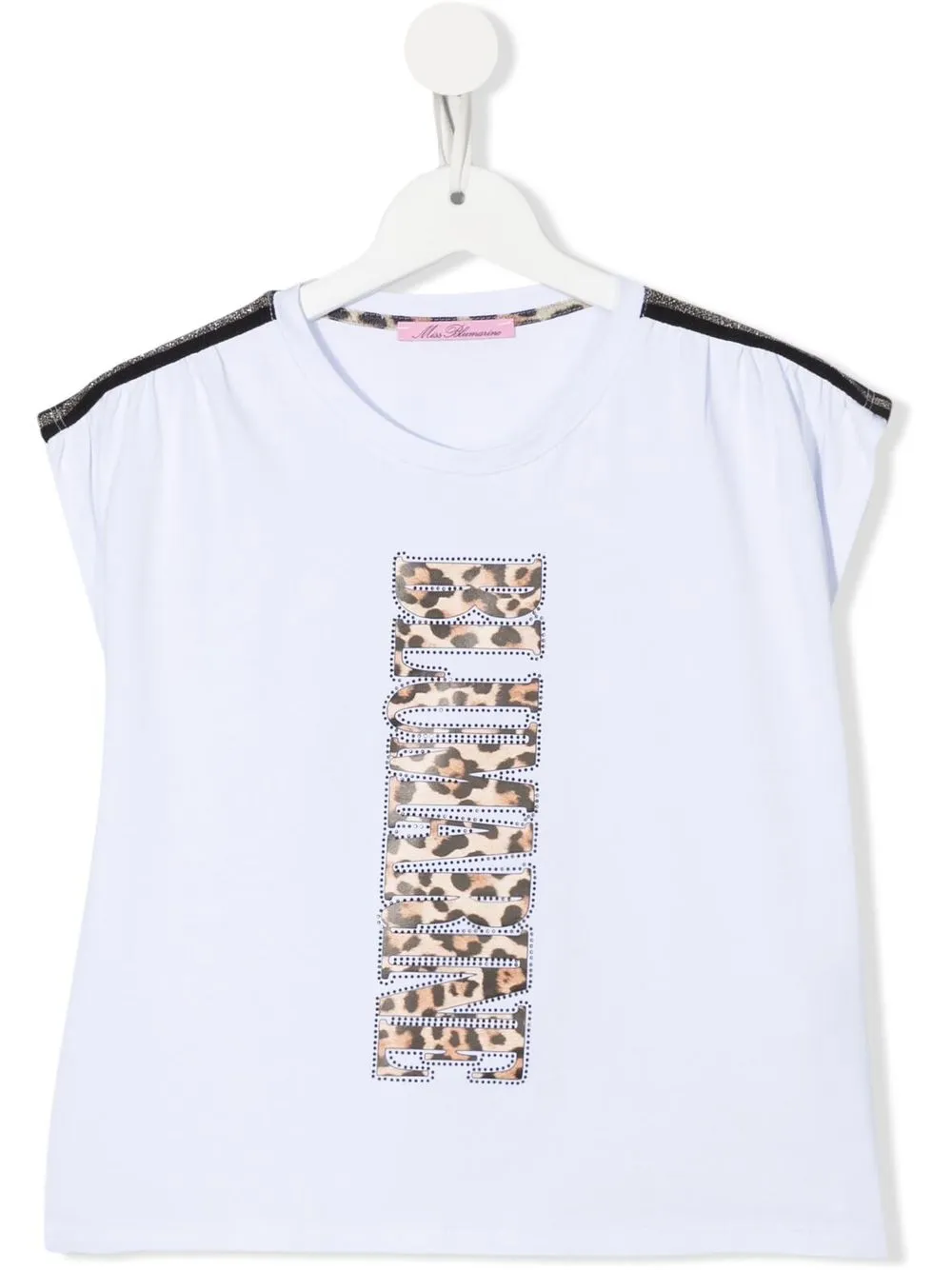 

Miss Blumarine playera con logo estampado - Blanco