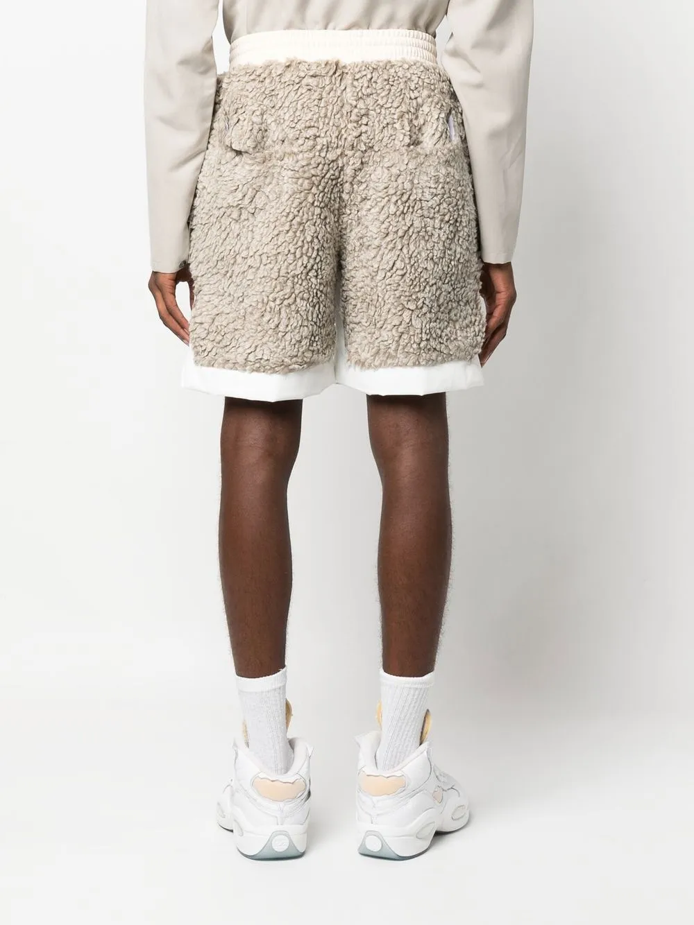 NAMESAKE faux-shearling track shorts | Smart Closet