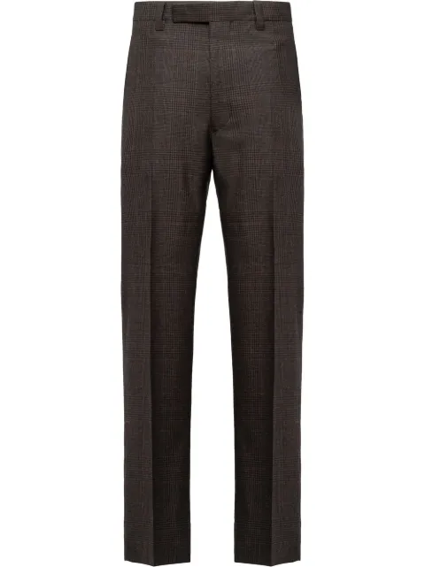 Prada Prince of Wales-check tailored trousers